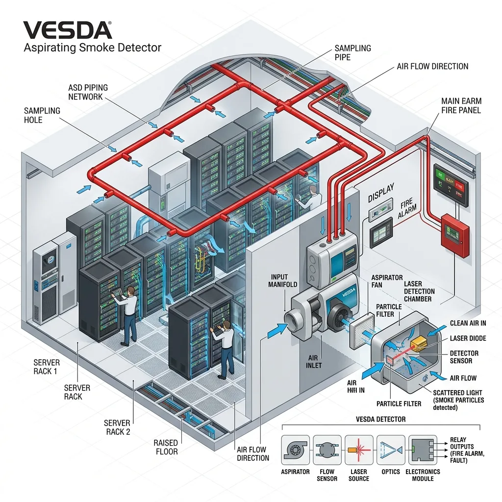 VESDA Aspirating Smoke Detection vs Point Detectors for High-Value Facilities