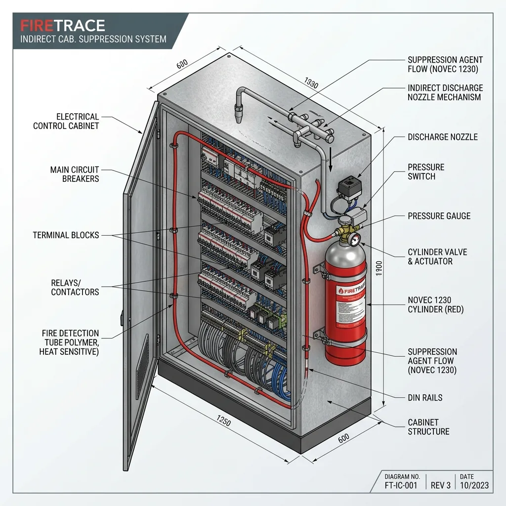 Micro-Environment Fire Trace System for Electrical Cabinets: Direct vs Indirect
