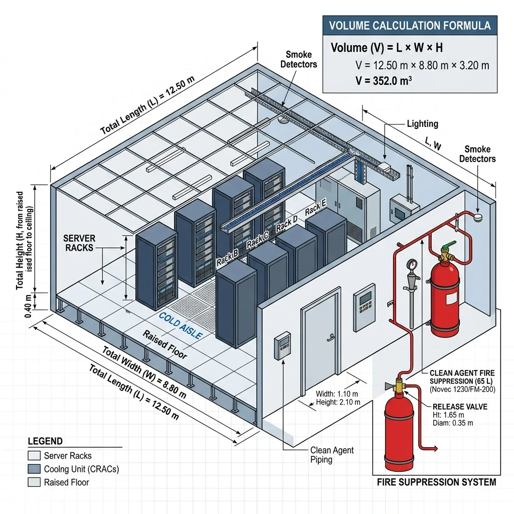 Clean Agent Gas Quantity Calculation Formula Guide (NFPA 2001)