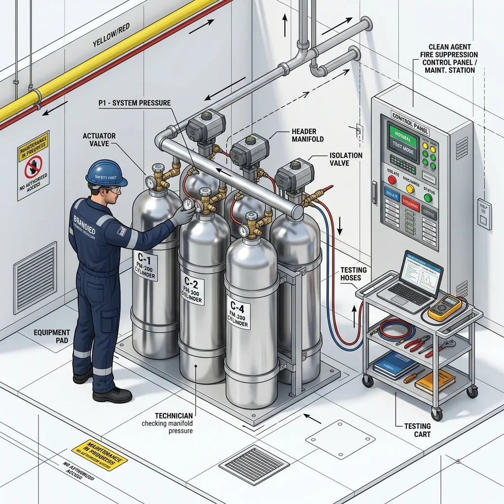 NFPA 2001 Clean Agent System Inspection & Maintenance Checklist