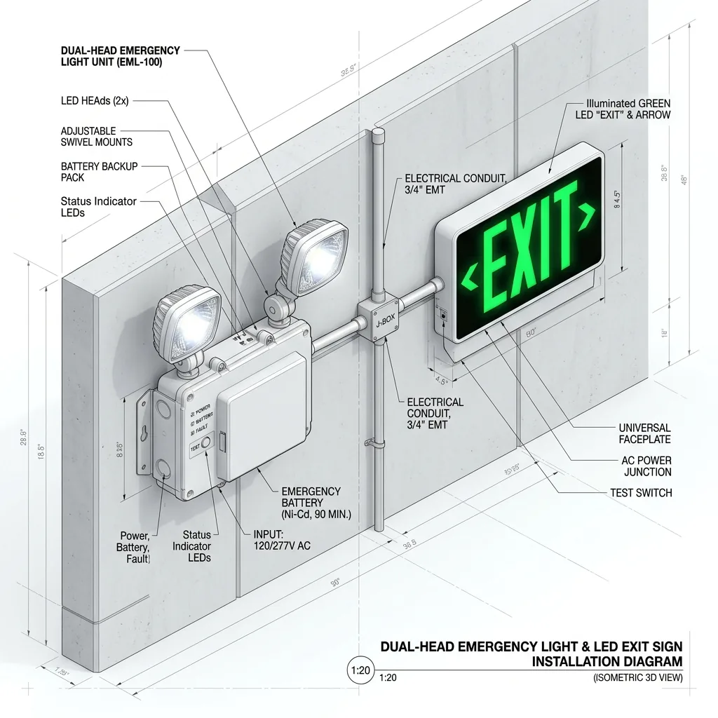 Emergency Light & Exit Sign