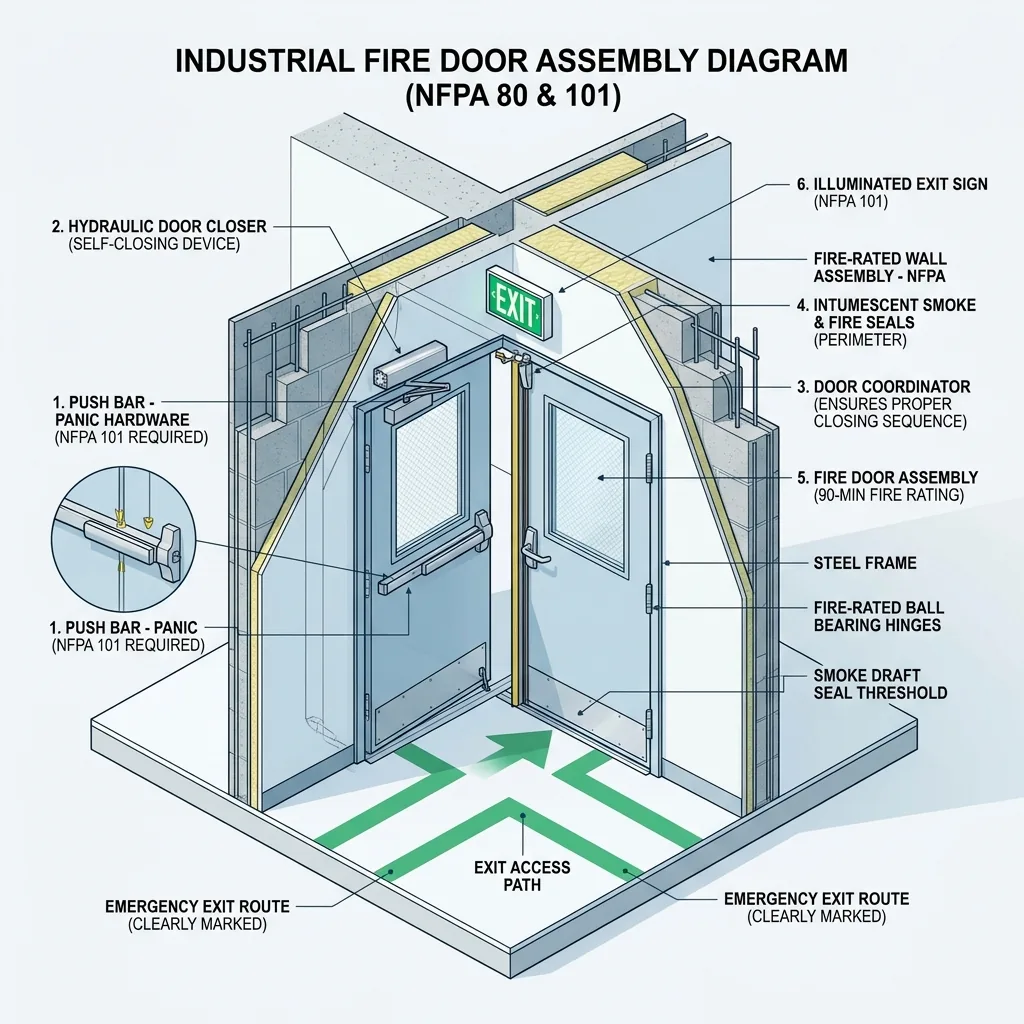 Fire Door, Panic Bar & Means of Egress Inspection Checklist (NFPA 80 & NFPA 101)