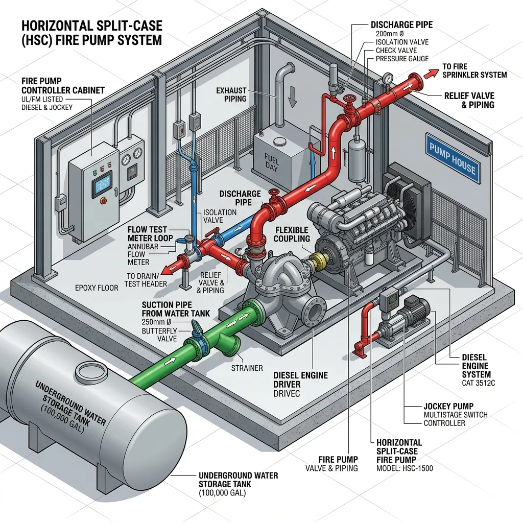 In-Depth Guide to Fire Pump Types According to NFPA 20 Standards