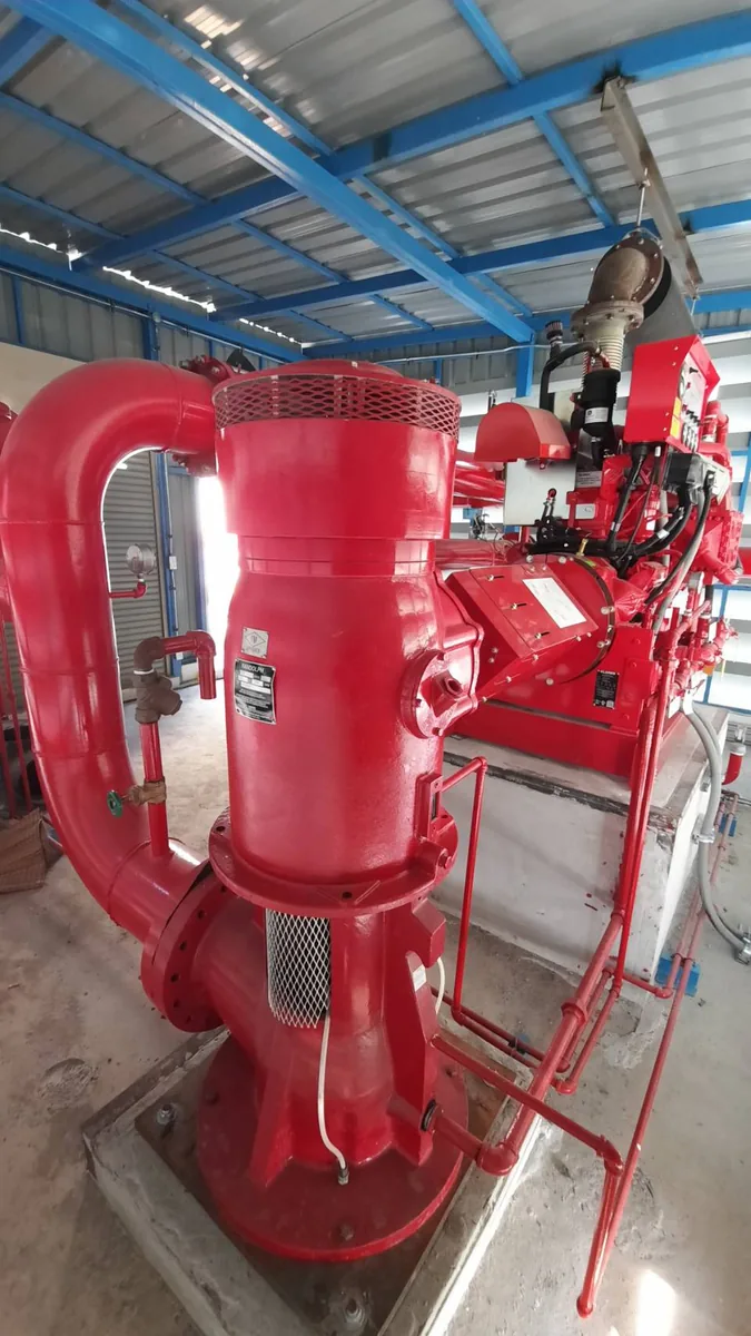 ปั๊มดับเพลิง Vertical Turbine ขับด้วยเครื่องยนต์ดีเซล
