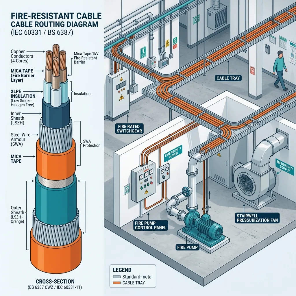 Fire-Resistant Cable Selection for Fire Pumps and Smoke Pressurization Fans (IEC 60331)
