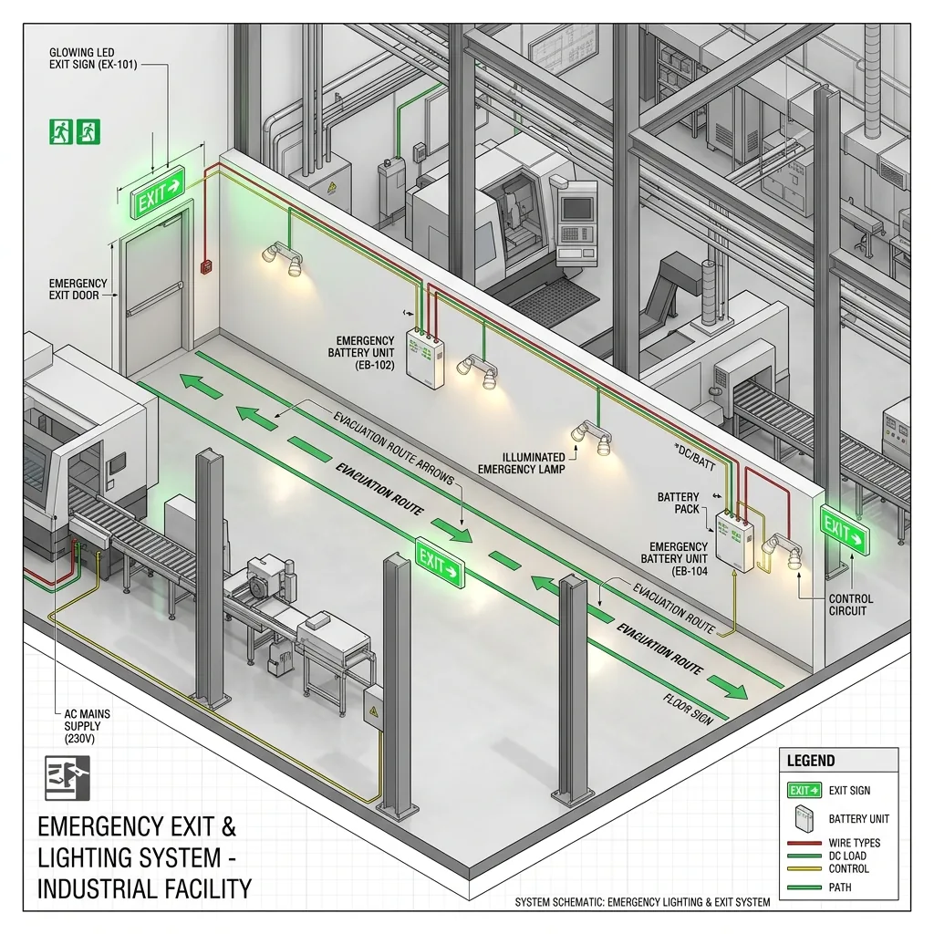 Psychology of Green Exit Sign