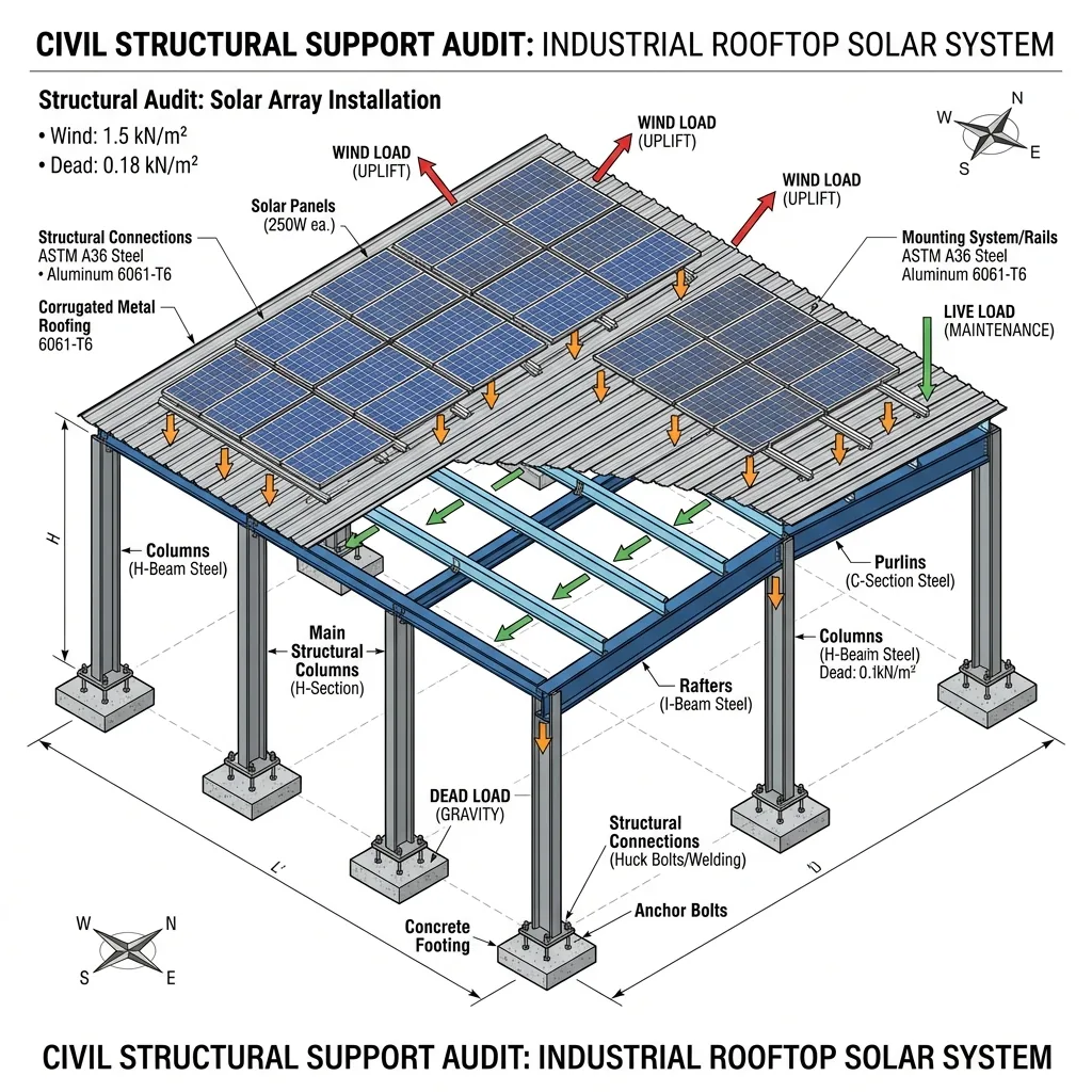 Structural Roof Audit & Weight Bearing Analysis for Solar Rooftop Projects